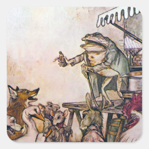 Kikkikker Vierkante Sticker