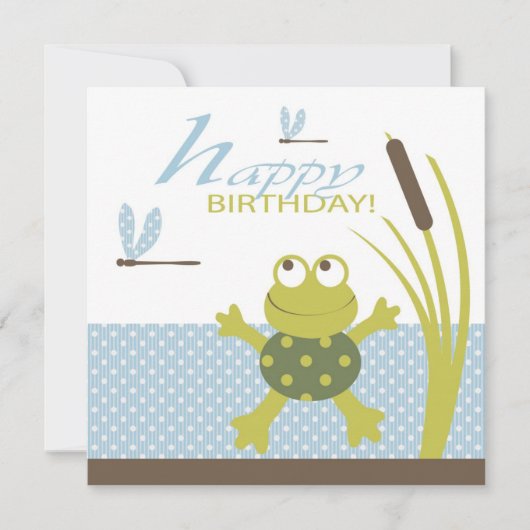 Kikkikker voor ribbit Birthday Kaart (Voorkant)