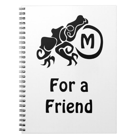 Kikkikkermonogram Notitieboek (Voorkant)
