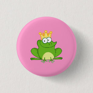 Kikkikkers kruin groene staart Cartoon Ronde Button 3,2 Cm