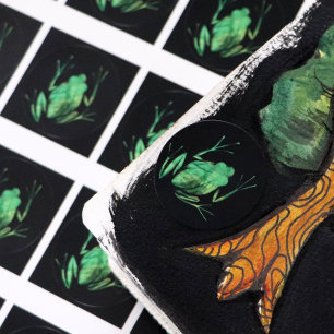 Kikkikkers van de Cute Tree Artistic Kikkers Ik ho Ronde Sticker