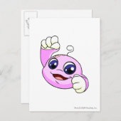 Kiko Pink Briefkaart (Voorkant / Achterkant)