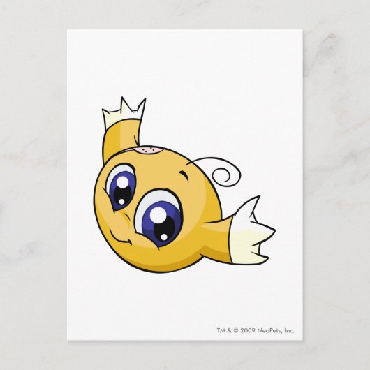 Kiko Yellow Briefkaart (Voorkant)