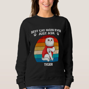 Kikoteech Retro Beste Kat Moeder Ooit Gewoon Vrage Trui