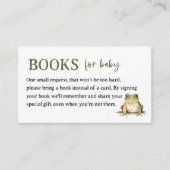 Kikvorsch Babyshower Breng een Boek Verzoek Informatiekaartje (Voorkant)