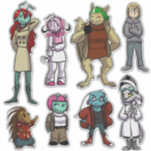 KiLA iLO Main Cast Sticker Sheet (Voorkant)