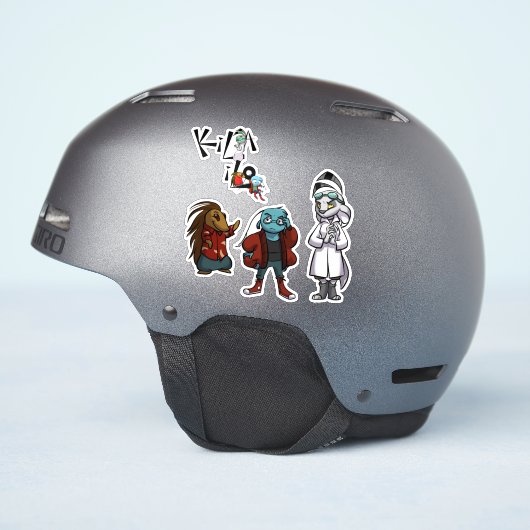 KiLA iLO Main Drie + Logo Sticker Sheet (Helm Zijkant)