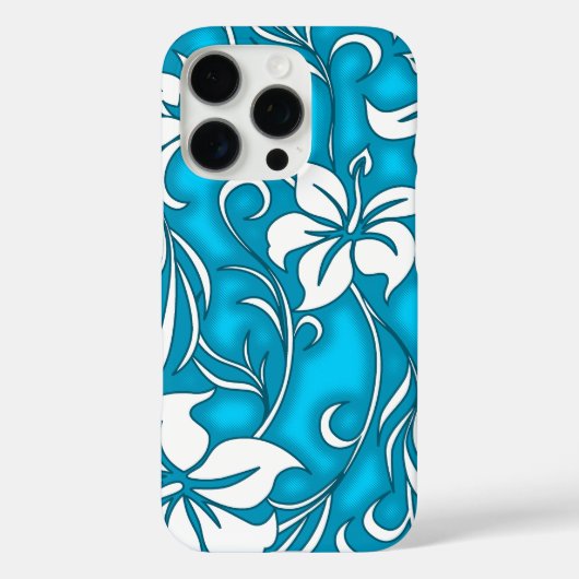 Kilauea Hibiscus Hawaiian Floral Turquoise Case-Mate iPhone Case (Achterkant)