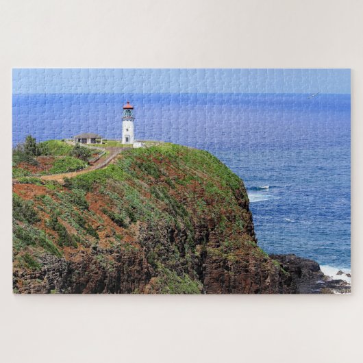 Kilauea Lighthouse op Kauai Legpuzzel (Horizontaal)