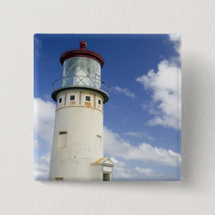 Kilauea-vuurtoren Vierkante Button 5,1 Cm