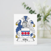 Kilby Family Crest Briefkaart (Staand voorkant)