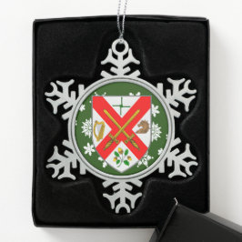 Kildare Ireland Crest Irish Tin Sneeuwvlok Ornament