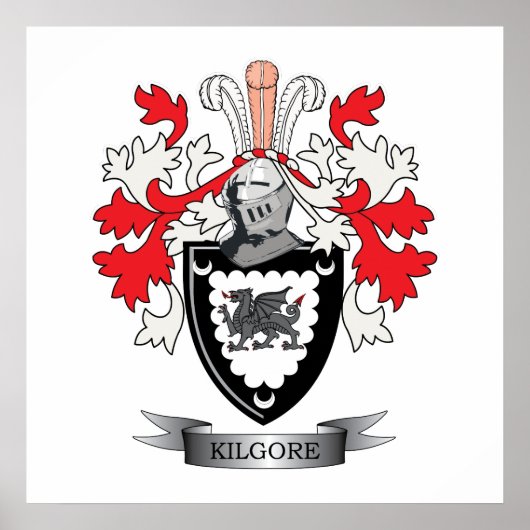 Kilgore Family Crest Coat. Poster (Voorkant)