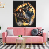 Kili, BILBO BAGGINS™ & THORIN OAKENSHIELD™ Art Canvas Afdruk (Insitu (Woonkamer))