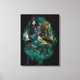 Kili en Fili over Erebor Canvas Afdruk