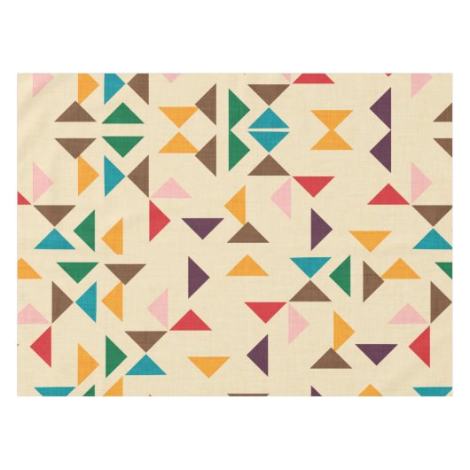 Kilim driehoek patroon beige tafelkleed (Voorkant (Horizontaal))