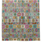 kilim pembe douchegordijn (Voorkant)