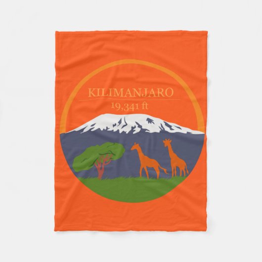 Kilimanjaro Altitude Fleece Deken (Voorkant)