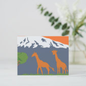 Kilimanjaro Briefkaart (Staand voorkant)