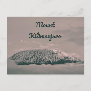 Kilimanjaro Snow Volcano in Tanzania Afrika Briefkaart