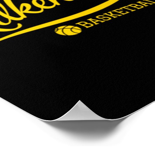 Kilkenny Basketbal in Amber Poster (Hoek)