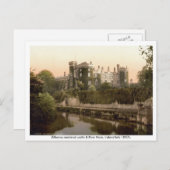 Kilkenny castle & River Nore, 19e eeuw Briefkaart (Voorkant / Achterkant)