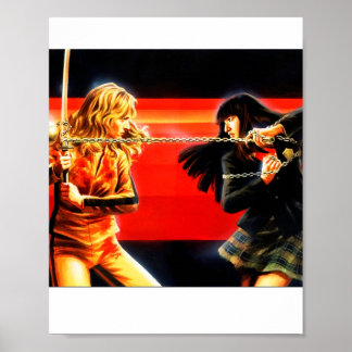 Kill Bill Fhight Black mamba Vs Gogo Poster