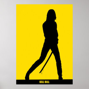 KILL BILL Minimal Silhouette Poster