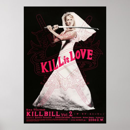 Kill Bill Volume 2  Japanse film Poster (Voorkant)