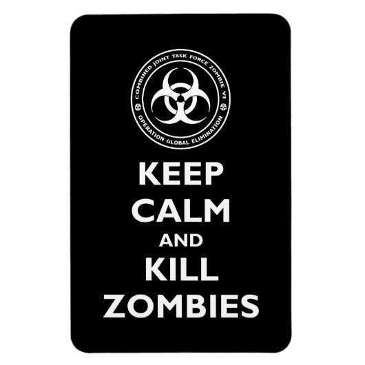 Kill Zombies Magneet (Verticaal)