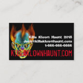 Killa Klown Carte de visite (Dos)