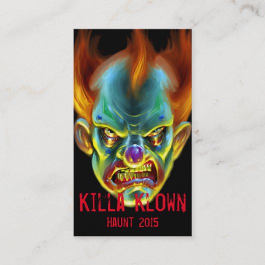 Killa Klown Carte de visite (Devant)