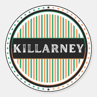 Killarney City Pride Emblem – Ierse identiteit Ronde Sticker