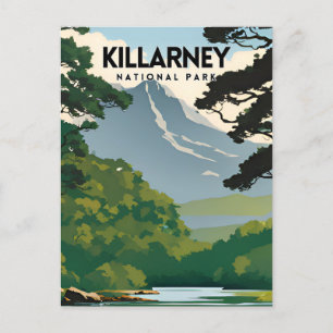 Killarney National Park Minimal Travel Poster Briefkaart