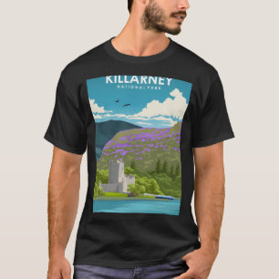 Killarney National Park Vintage Minimal Natuur Pos T-shirt