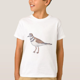 Killdeer waterverf vogelillustratie t-shirt