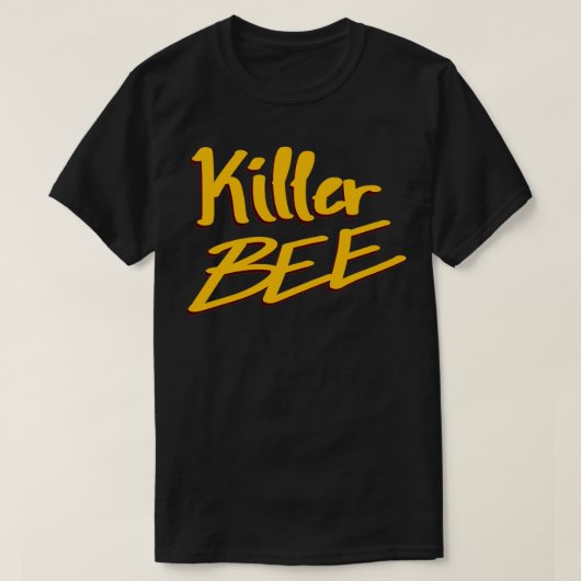Killer bij geel t-shirt (Design voorkant)
