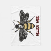 killer bijentekening fleece deken (Voorkant)