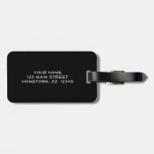 Killer Black Diamond-ontwerp Bagagelabel (Achterkant horizontaal)