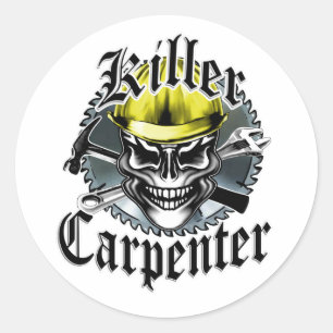 Killer Carpenter Ronde Sticker