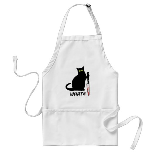 Killer Cat What Standaard Schort (Voorkant)