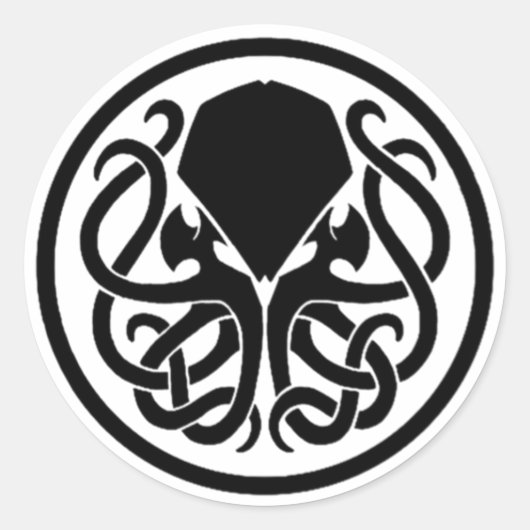 Killer Cthulhu-sticker (alleen voor beperkte tijd) Ronde Sticker (Voorkant)