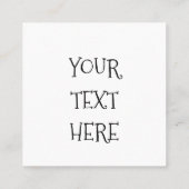 Killer Cupcake Contactkaartje (Achterkant)