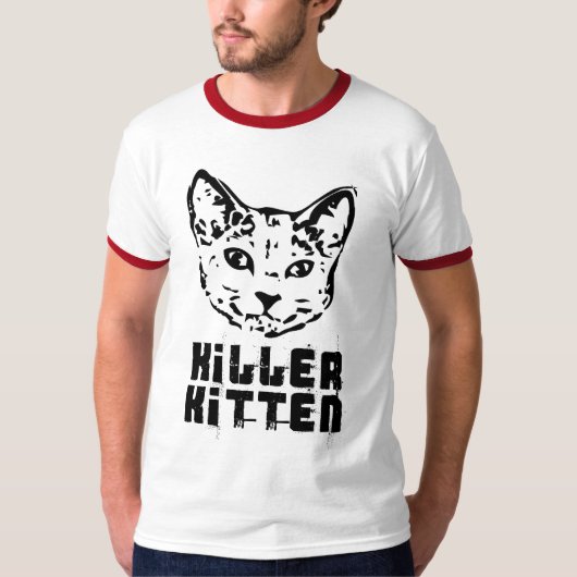 Killer Kitten - Gepersonaliseerd T-shirt (Voorkant)