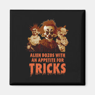 Killer Klowns van de ruimte Halloween Spelen T Magneet