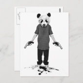 Killer panda briefkaart (Voorkant / Achterkant)