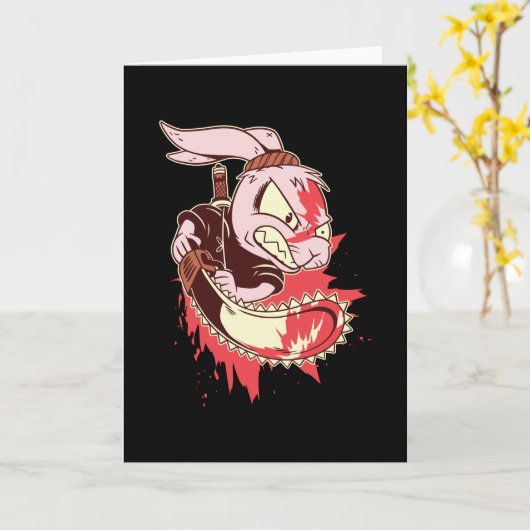 Killer rabbit kaart (Gele Bloem)