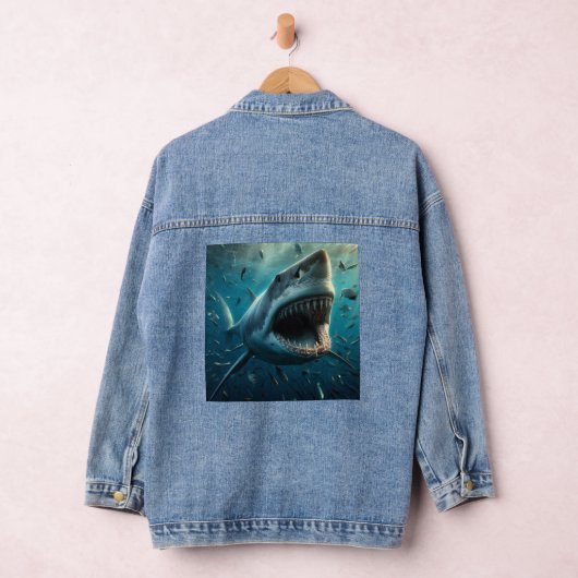 KILLER SHARK DENIM JAS DENIM JACKET (Hangar)