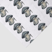 Killer 'Shroom – Spooky Ghost with Knife  Tissuepapier (Detail)