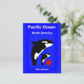 Killer Wales Briefkaart (Staand voorkant)